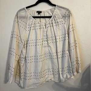 Talbots XLP polka dot shirt